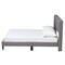 Baxton Studio Casol MidCentury Modern Transitional Grey Fabric Upholstered Full Size Platform Bed 224-13086-ZORO - alternate 4